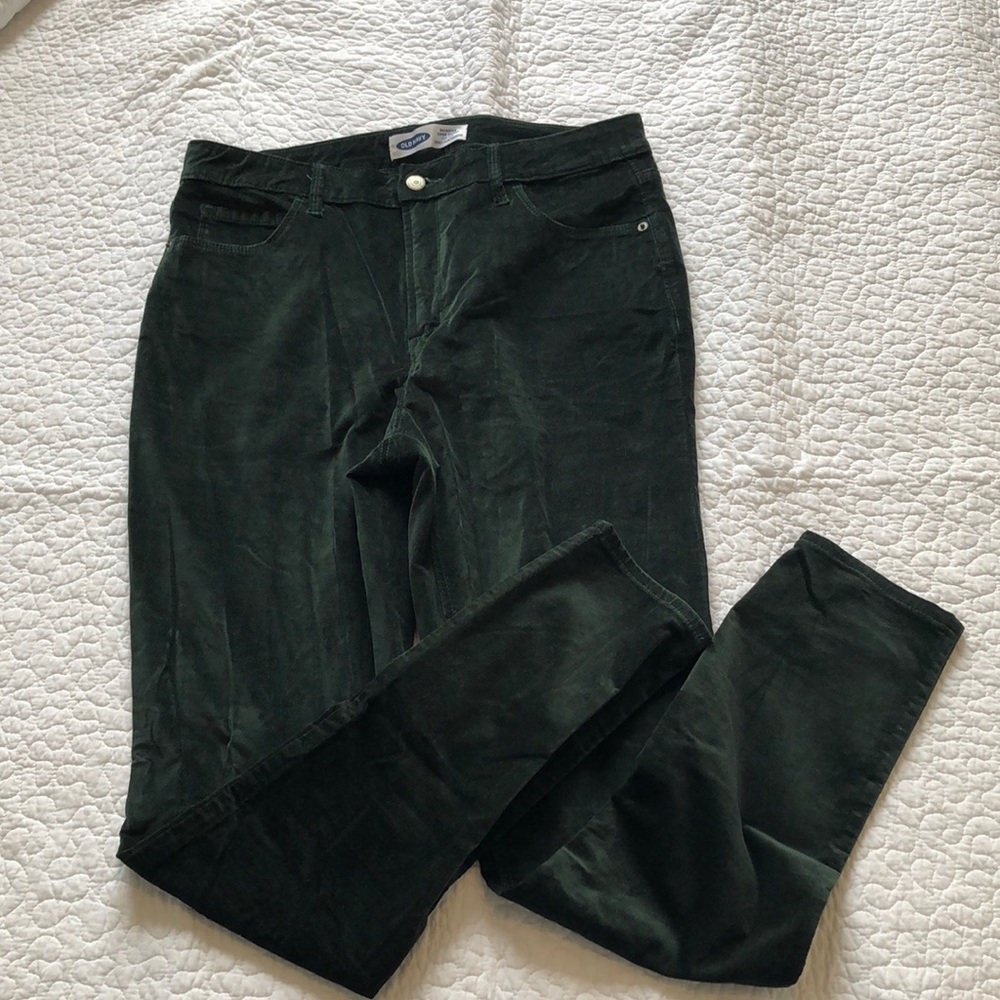 Old Navy Velour Green Pants 12 Tall